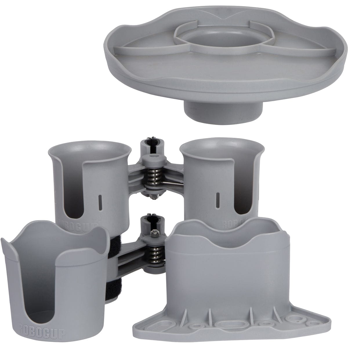 Gray clamp on cup holder