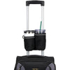 Travel-Friendly Folding Dual Drink Holder with Storage for Cases &amp; Luggage with a Telescopic Handle