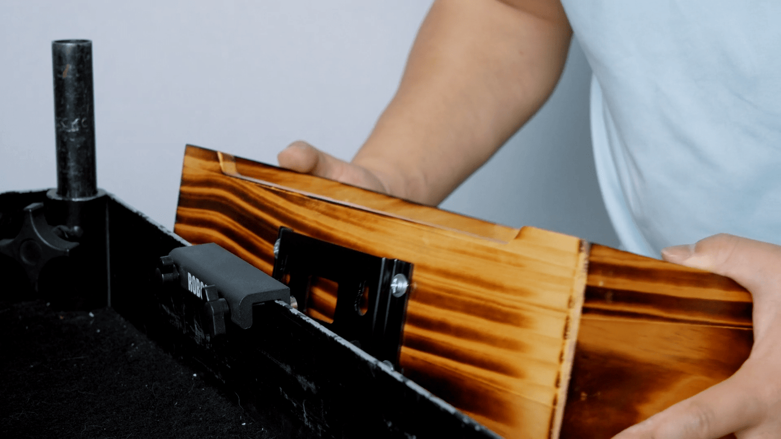 Front Box Mount: Black Anodize Aluminum