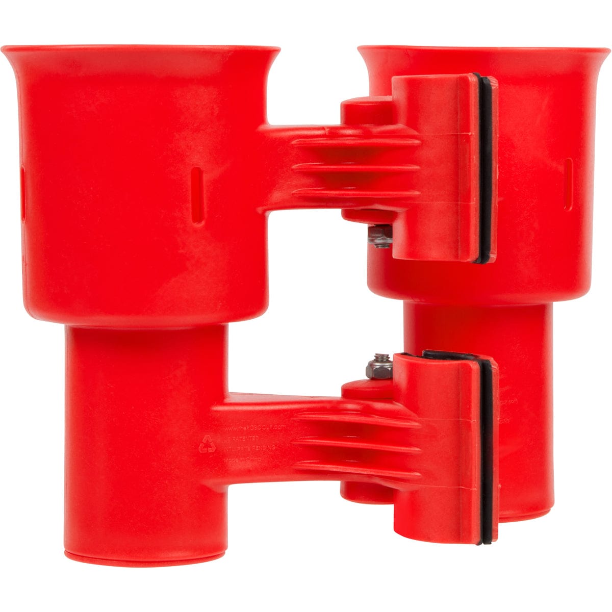 Red clamp drink holder boat
