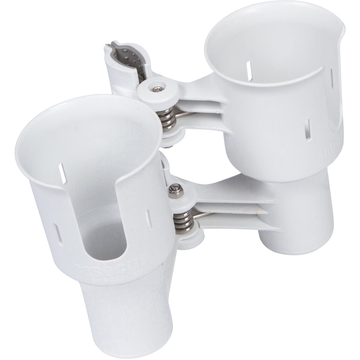 White clip on boat cup holders