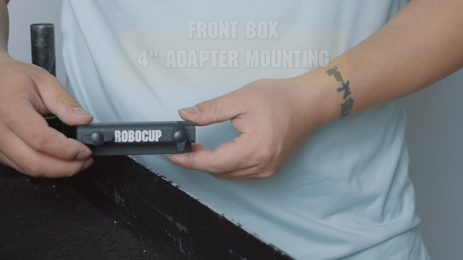 Front Box 4" Adapter Bracket for Shelf: Cast Aluminum