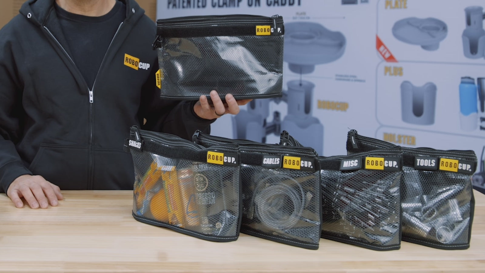 Zippered Storage Pouch (Set of 2): 12" X 7.5"