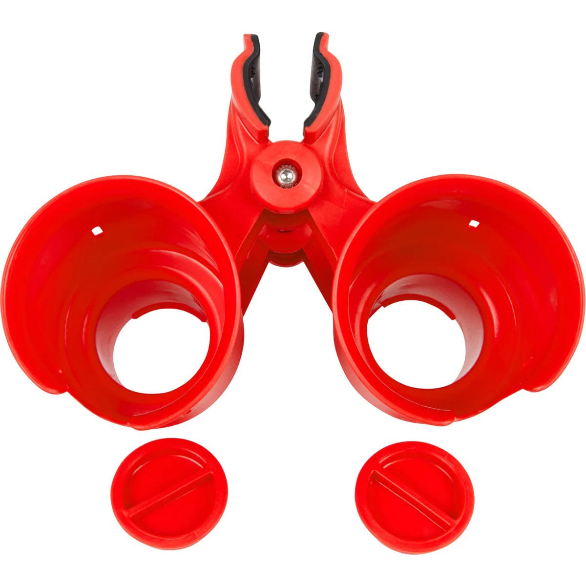Red RoboCup for holding phone & keys