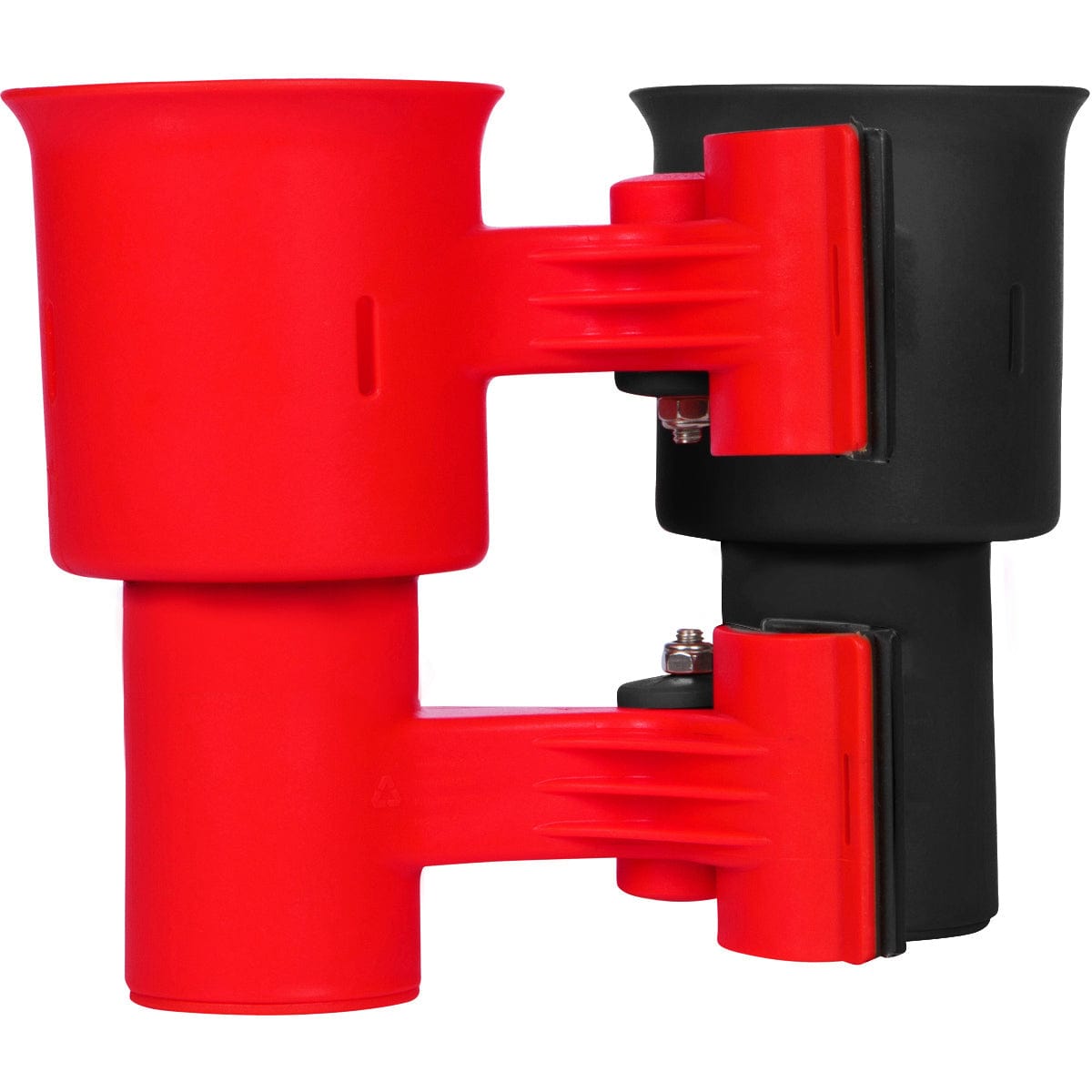 Red and Black robocups for boat
