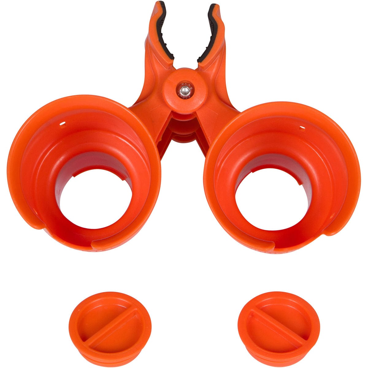 Orange boat railing cup holder, robo cups for boat