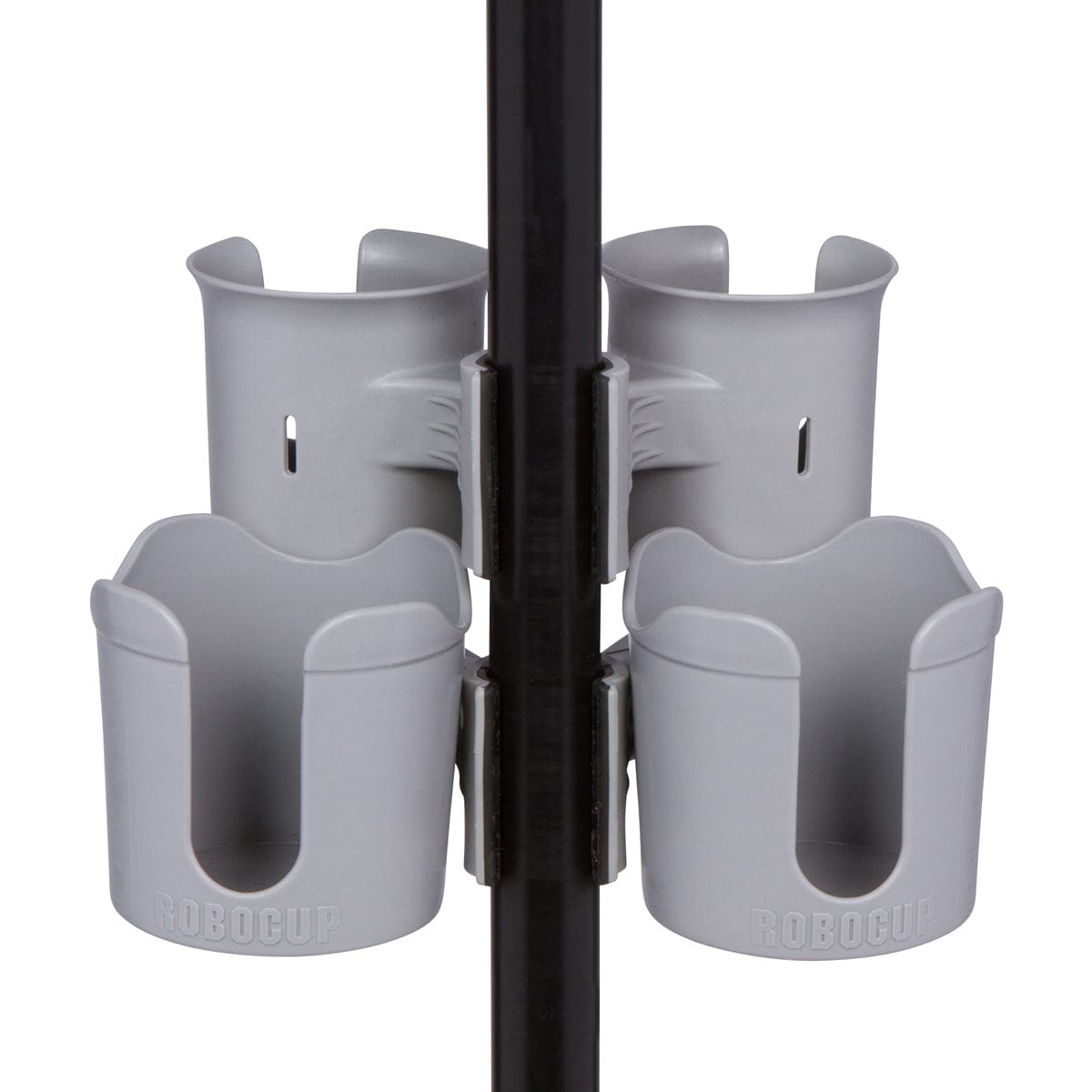 Gray clip on boat cup holders, robocup holder boat