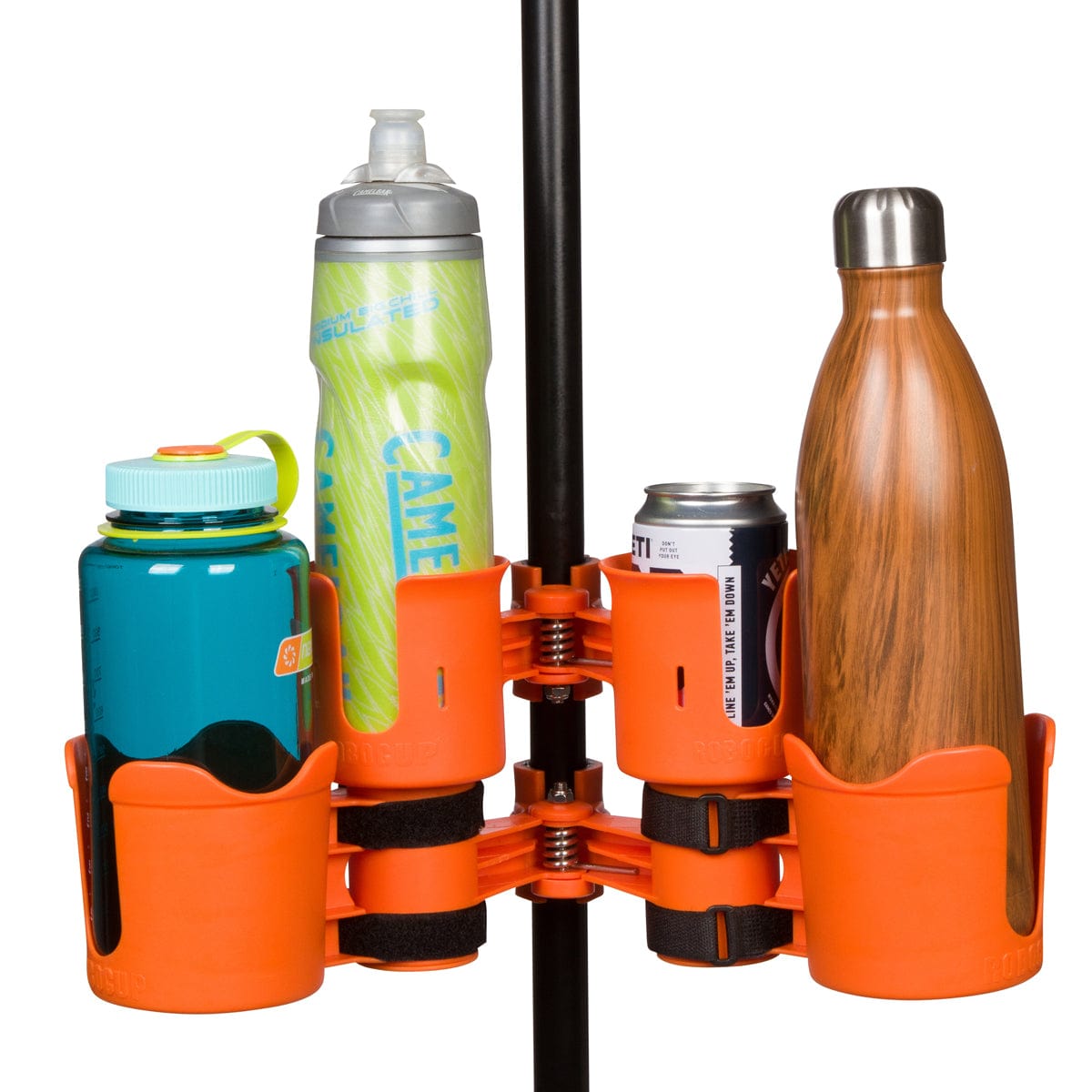 Orange robocup plus with Tall wall height, fishing pole holder