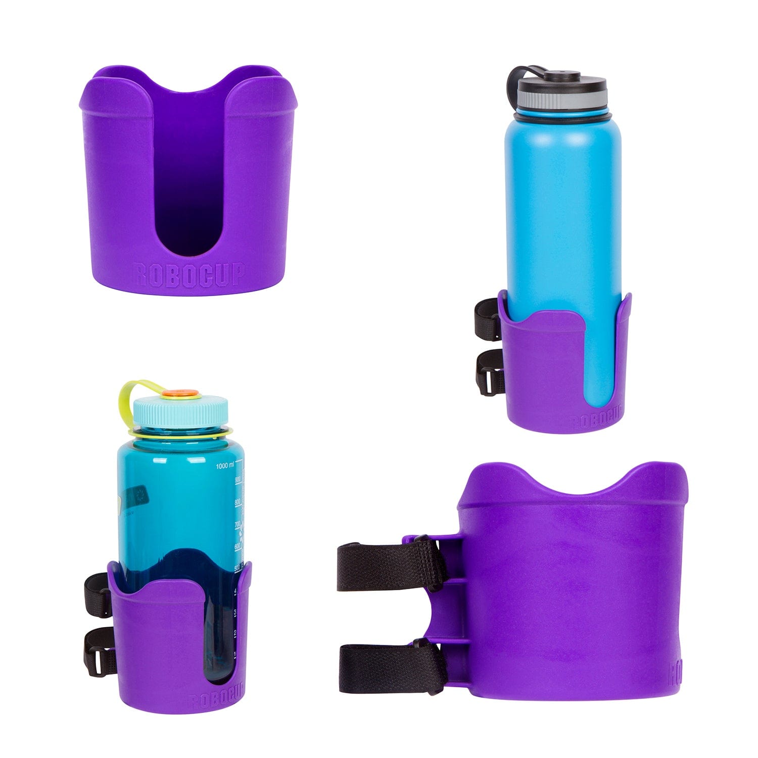 Purple robocup plus bottel holder, surf casting rod holder