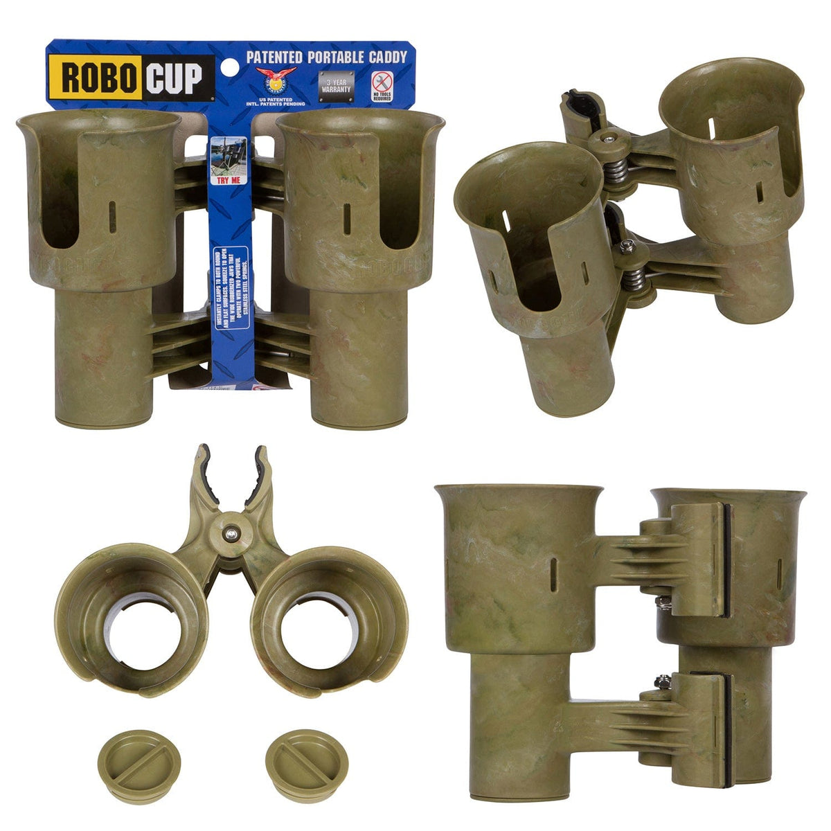 Camo boat clamp cup holder