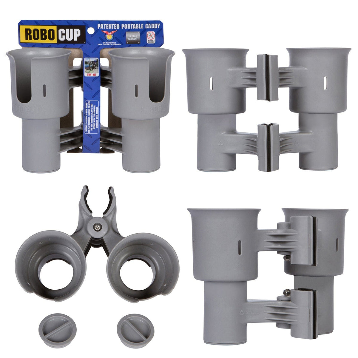 Gray boat drink cup holder